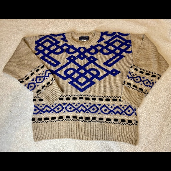 Urban Renewal Fair Isle 80s Sweater Size Large - Picture 2 of 8